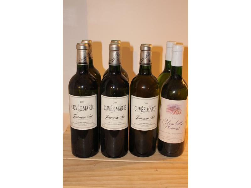 Lot de 7 Blles comprenant, Blanc:
- 5 Blles...
