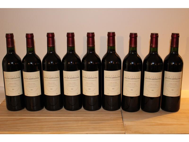 9 Blles CH. PUYCASTAING, Graves, 2002, Rouge
Et....