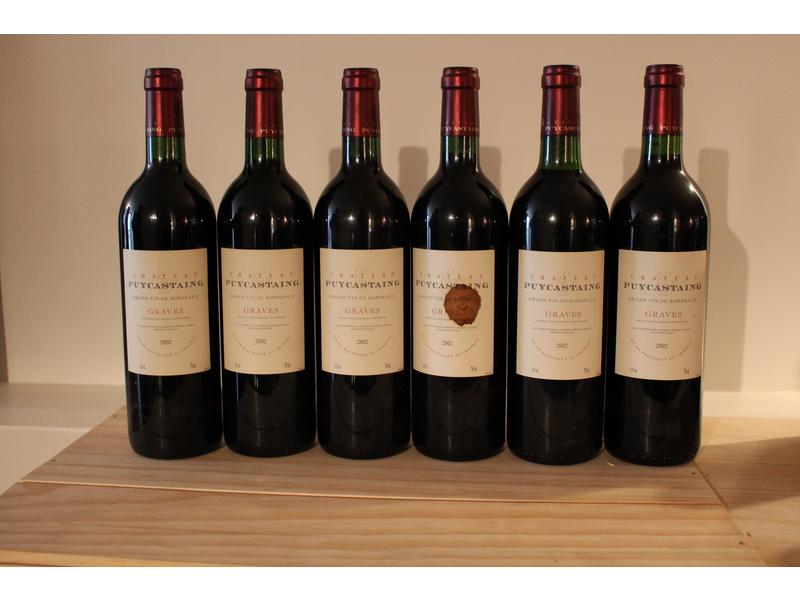 6 Blles CH. PUYCASTAING, Graves, 2002. R