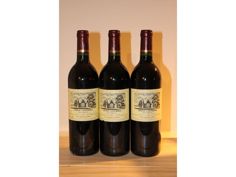3 Blles CH. CANTEMERLE, Haut Médoc GCC, 1994,...