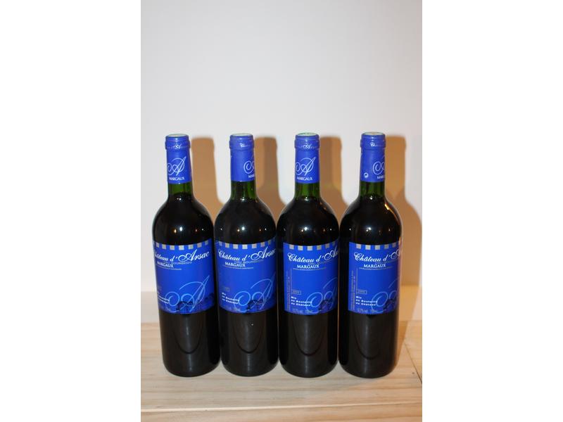 4 Blles CH. D'ARSAC, Margaux CB, 1999, R...