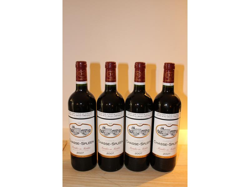 4 Blles CH. CHASSE SPLEEN, Mouli, 2007, ...