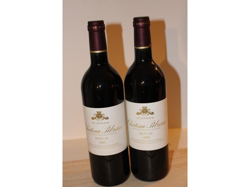2 Blles CH. PIBRAN, Pauillac CB, 1995, Rouge
Présentation...