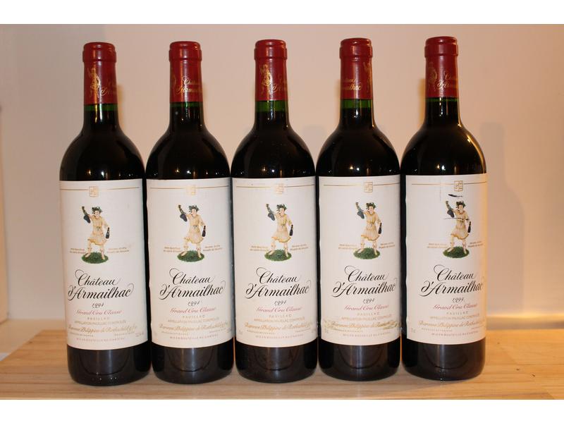 5 Blles CH. D'ARMAILHAC, Pauillac GCC, 1994,...