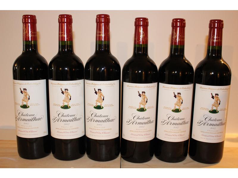 6 Blles CH. D'ARMAILHAC, Pauillac GCC, 2007,...