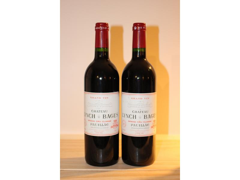 2 Blles CH. LYNCH BAGES, Pauillac GCC, 1996,...