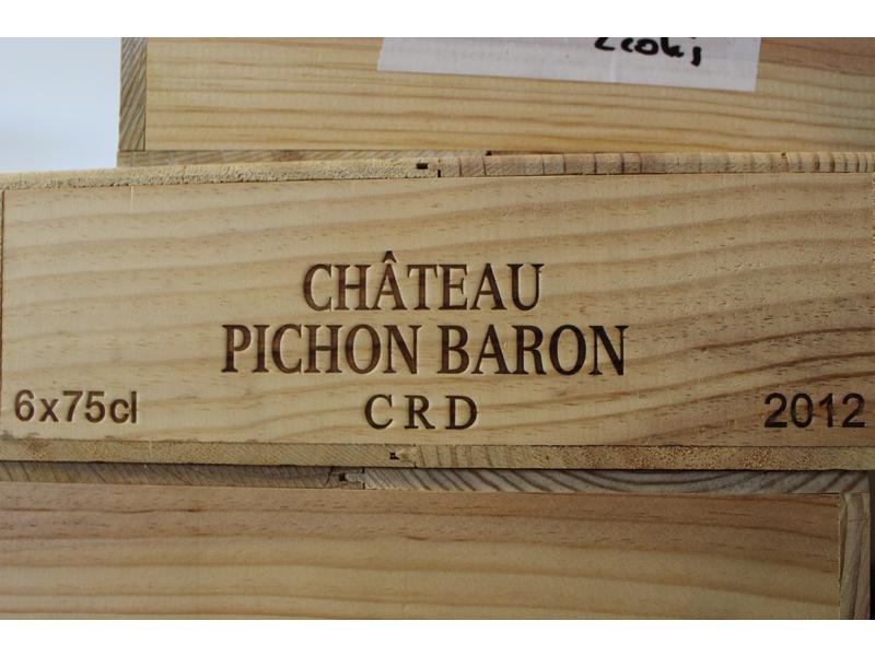 6 Blles CH. PICHON BARON LONGUEVILLE, Pauillac...