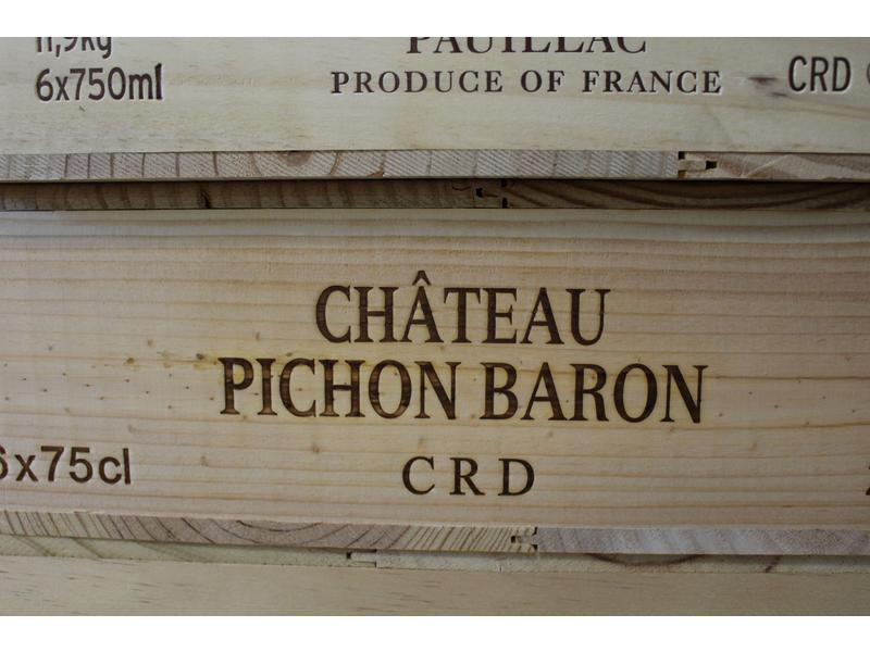 6 blles CH. PICHON BARON LONGUEVILLE, Pauillac...