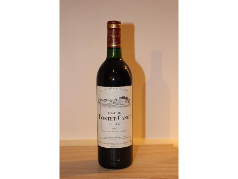 1 Blle CH. PONTET CANET, Pauillac GCC, 1987,...