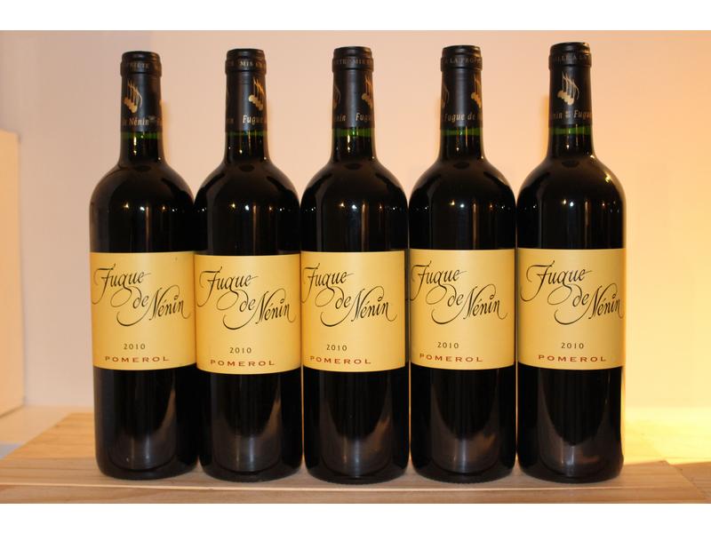 5 Blles FUGUE DE NENIN, Pomerol, 2010, R...