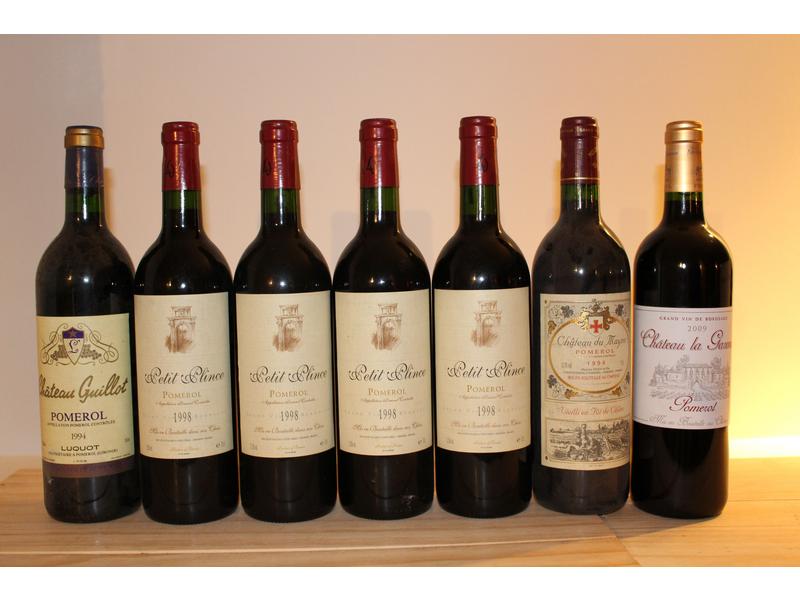 Lot de 7 Blles, Pomerol, Rouge, comprenant:
-...
