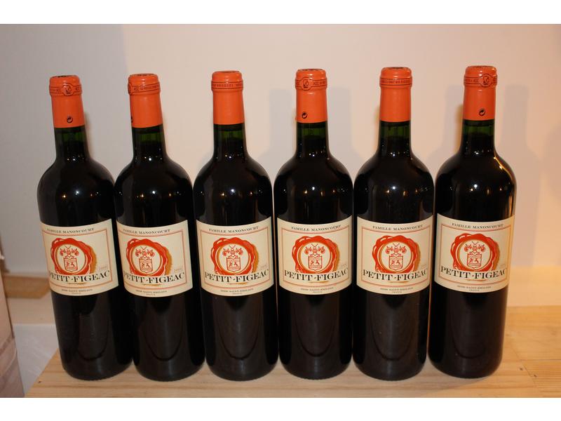 6 Blles PETIT FIGEAC, St Emilion, 2008, ...