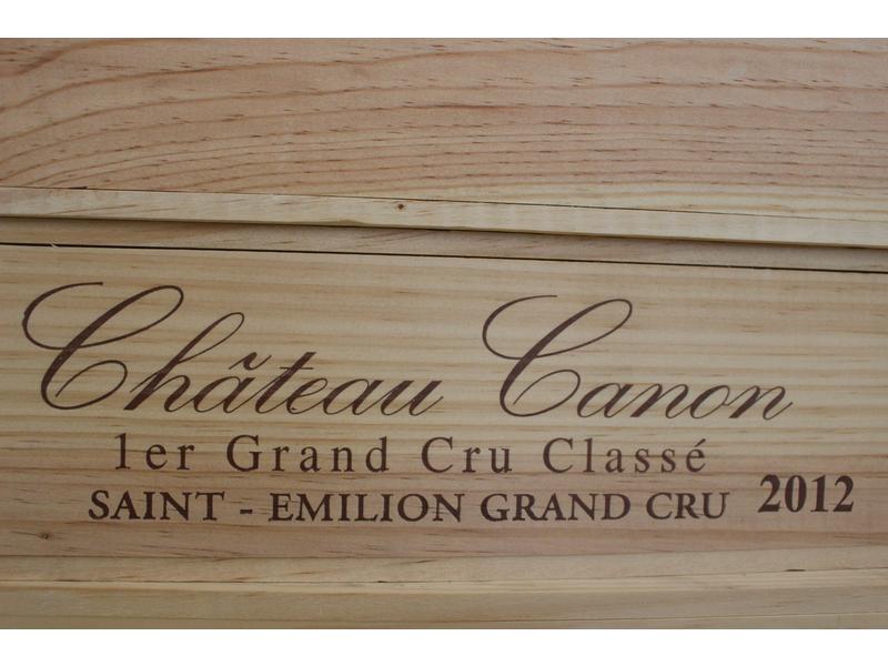 6 Blles CH. CANON, St Emilion 1er GCC, 2012,...