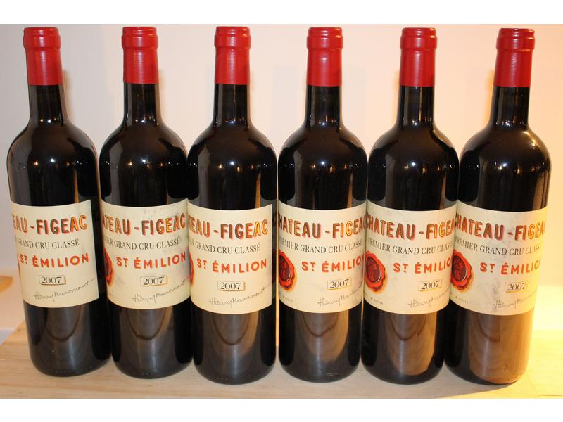6 Blles CH. FIGEAC, St Emilion 1er GCC, 2007,...