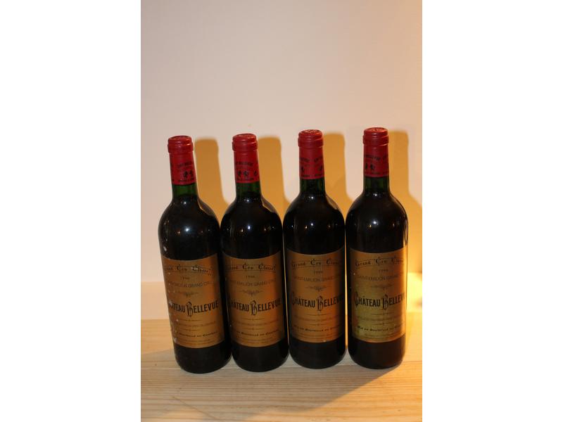 4 Blles CH. BELLEVUE, St Emilion GCC, 1996,...