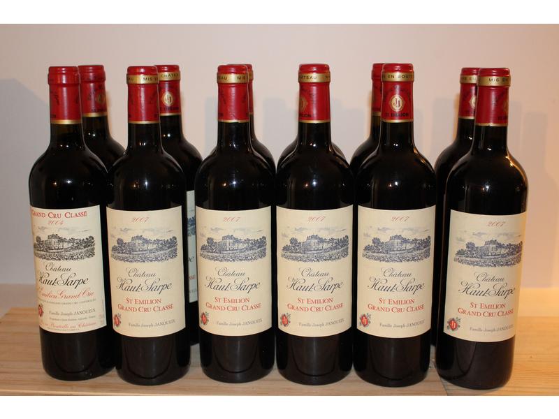 12 Blles CH. HAUT-SARPE, St Emilion GCC,...