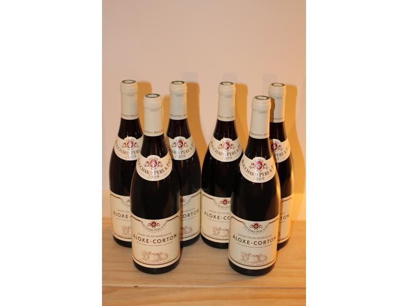 6 Blles ALOXE-CORTON, mise Bouchard, Bourgogne,...