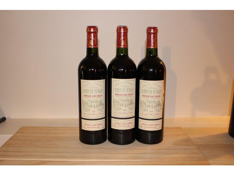 3 Blles CH. PONT DE PEYRAT Montagne St Emilion,...