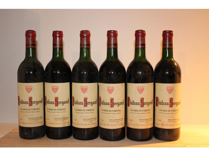 6 Blles CH. SERGANT, Lalande de Pomerol,...