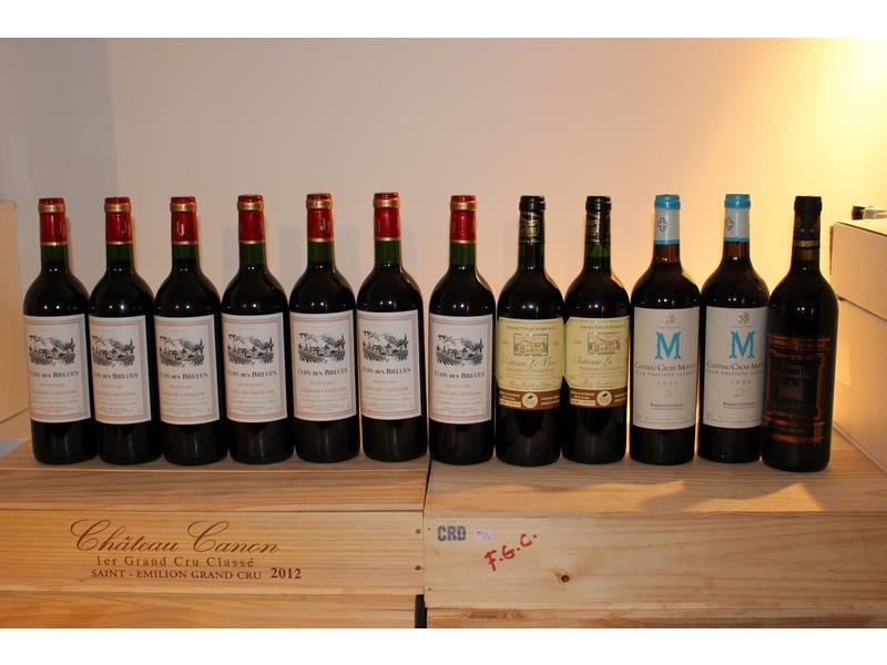 Lot de 12 Blles, Pomerol, Rouge, comprenant:
-...
