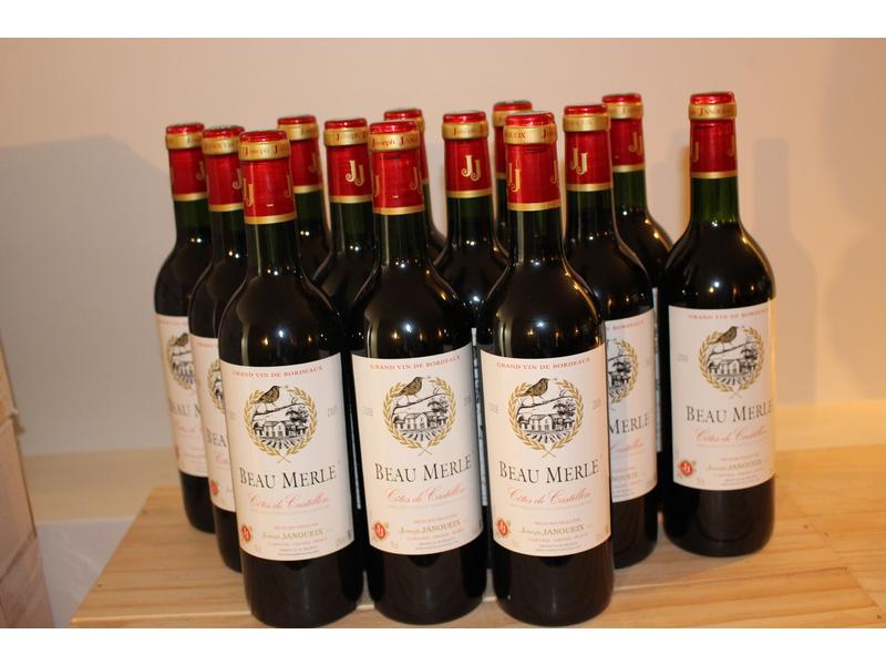 13 Blles BEAU MERLE, Côtes de Castillon,...