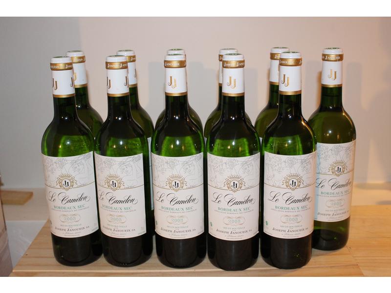 11 Blles LE CAMELON, Bx blanc sec mise nég.,...