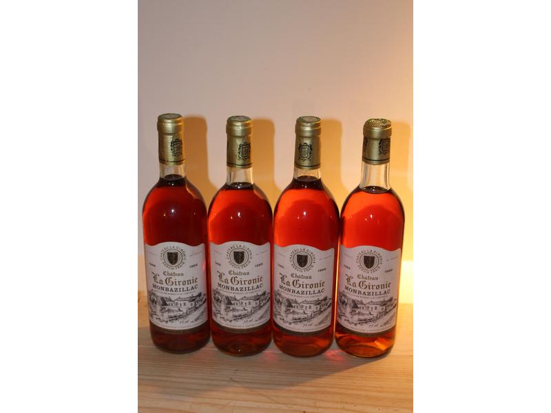 4 Blle CH. LA GIRONIE, Monbazillac, 1986,...