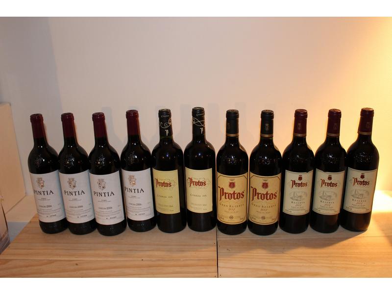 Lot de 11 Blles de vin d'Espagne, Rouge,...