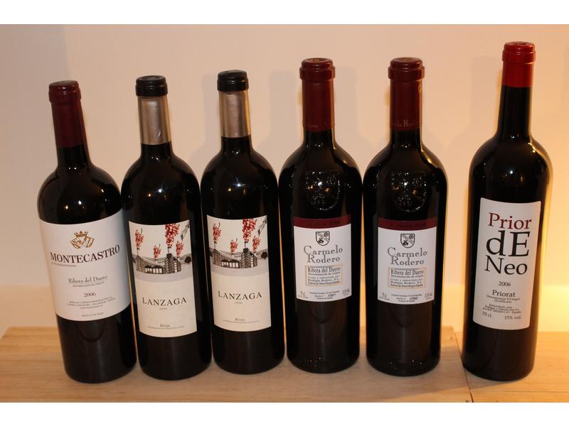 Lot de 6 Blles, Espagne, Rouge, comprenant:
-...