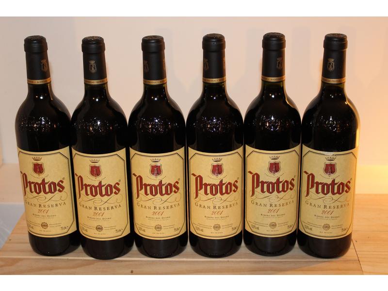 6 Blles RIBERA DEL DUERO Gran Reserva Protos.,...