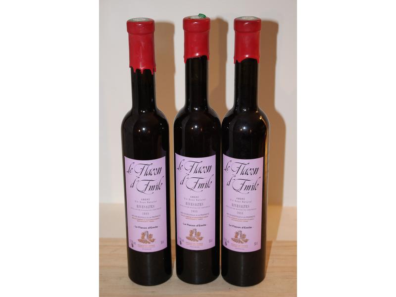 3 Blles 0,50 cl VDN Rivesaltes ambré le Flacon...