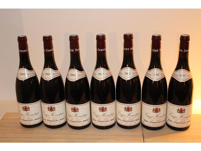 7 Blles CROZES-HERMITAGE "Les Jalets", mise...