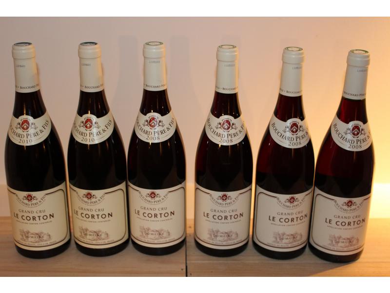 6 Blles LE CORTON GC, mise Bouchard, Bourgogne,...