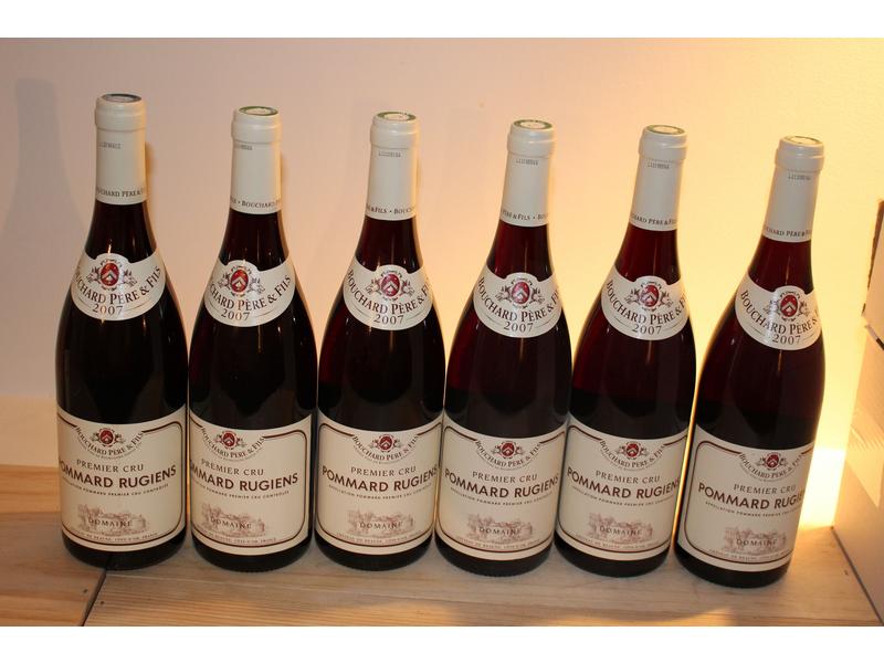 6 Blles POMMARD RUGIENS, 1er Cru mise Bouchard,...
