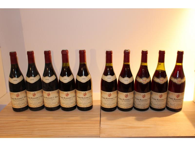 10 Blles VOSNE ROMANEE 1er Cru mise dom....