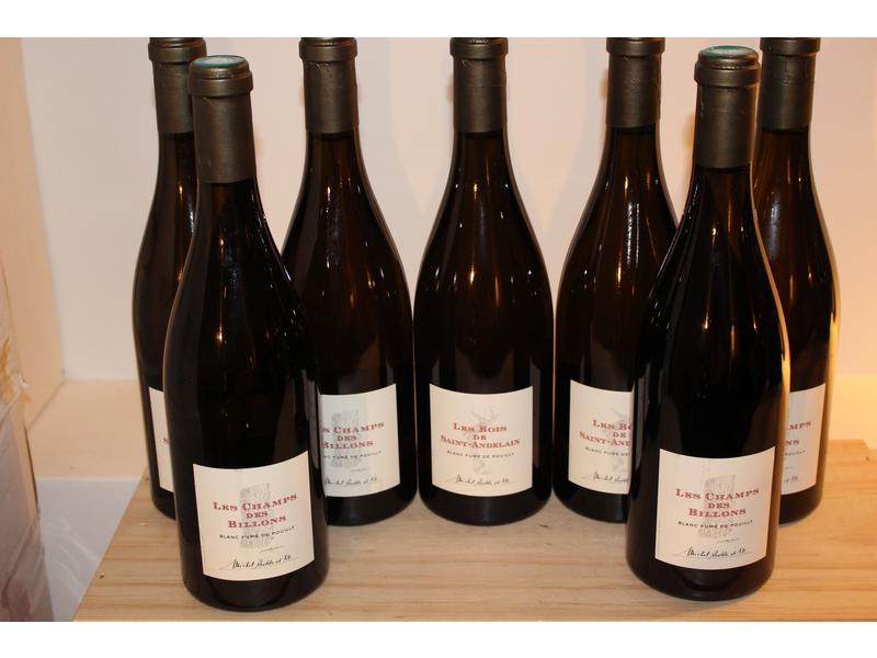 7 Blles BLANC FUME DE POUILLY Les Champs...