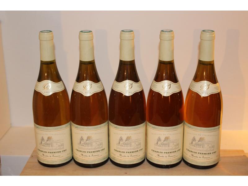 5 Blles CHABLIS, 1er Cru Montée de Tonnerre,...