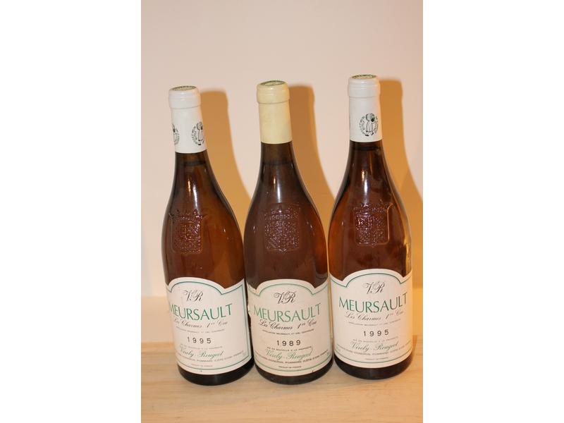 3 Blles MEURSAULT,  1er Cru "les Charmes",...