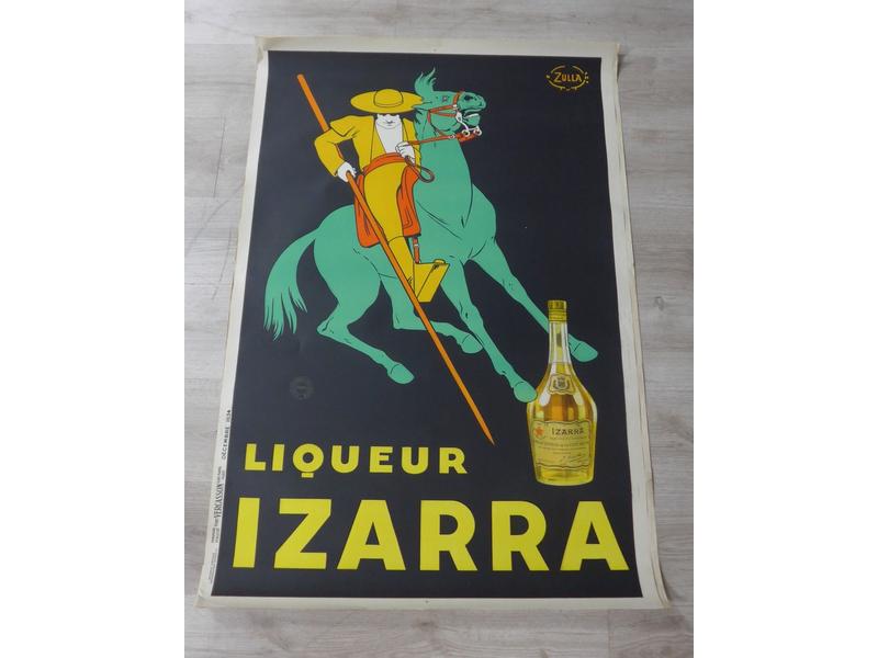 AFFICHE IZARRA, Le Piquador sur fond blanc,...