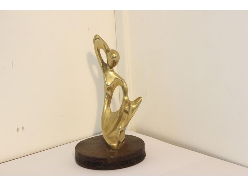 FIGURE DE CORPS stylisée en bronze sur base...