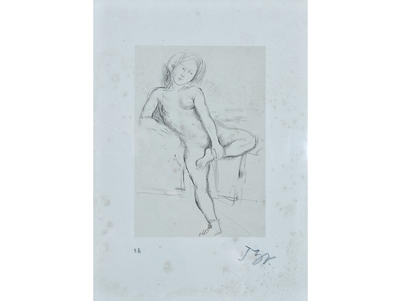BALTHUS (1908-2001)
Nu
Lithographie en couleurs,...