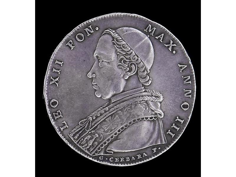 VATICAN, Léon XII (1823-1829). Scudo, 1825...