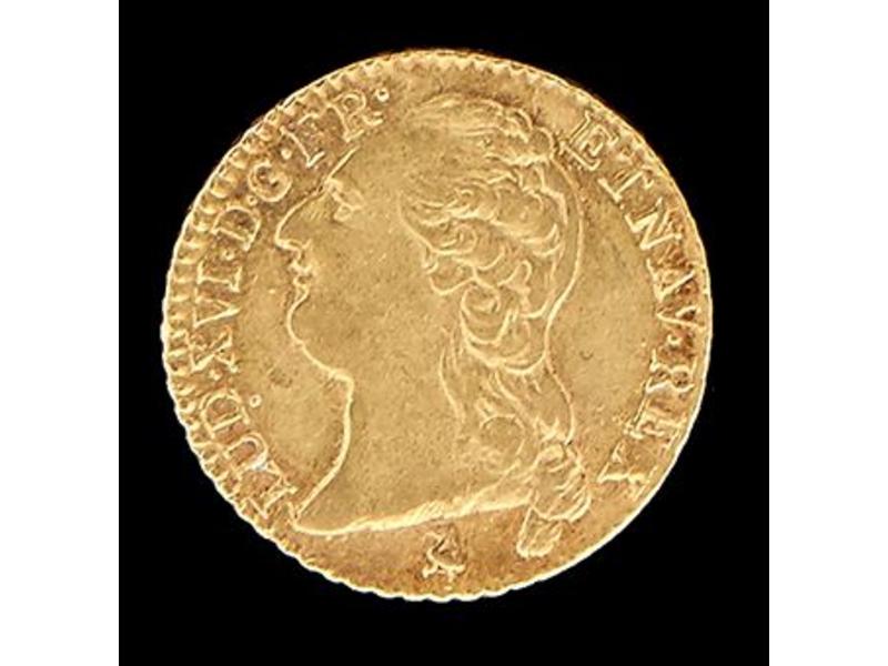 LOUIS XVI (1774-1793). Louis au buste nu,...