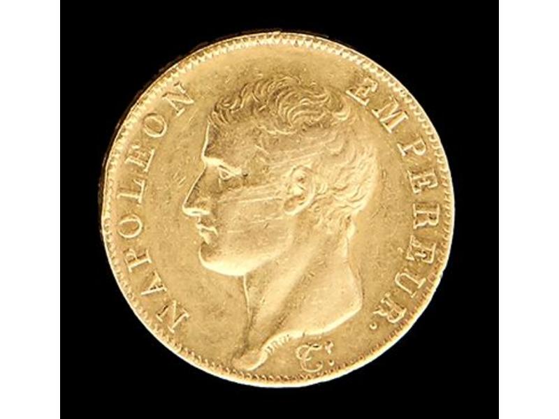 NAPOLEON I (1804-1814). 40 f. tête nue, an...