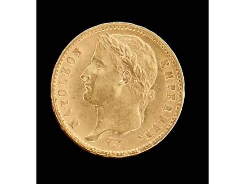 NAPOLEON I (1804-1814). 20 f. tête laurée,...