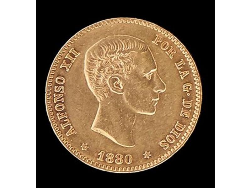 ESPAGNE, Alphonse XII (1874-1885). 20 pesetas,...