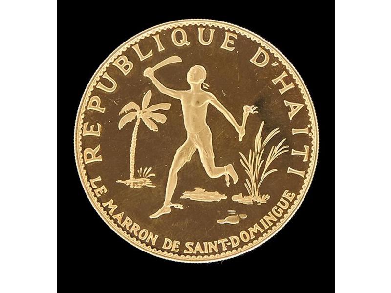 HAITI, 200 gourdes 1967. (39,29 g).