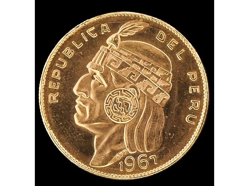 PEROU. Cinquante soles Manco Capoc, 1967...