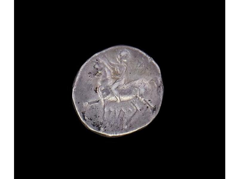 CALABRE, Tarente (272-235). Didrachme au...