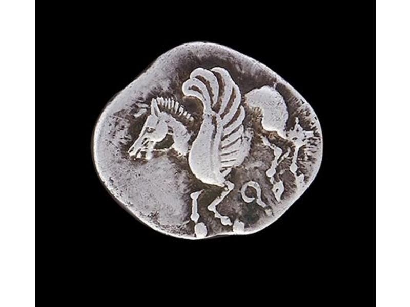 CORINTHE (525-500). Statère archaïque au...